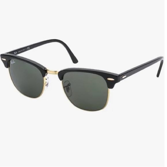 Ray-Ban 3016 Clubmaster Black Gold Tortoise Classics Sunglasses Black Gold - Picture 4 of 16